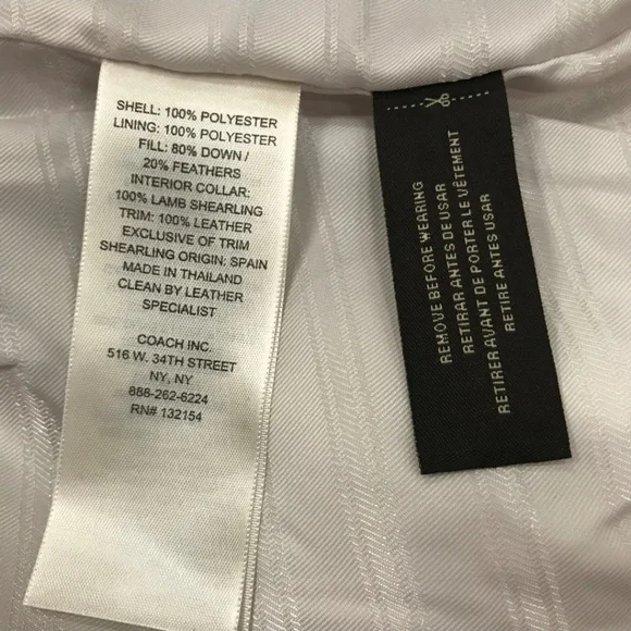 Coach 83128 Women's Legacy Tattersall Puffer Winter Coat, 83128, NWT SIZE LARGE - Picture 9 of 11